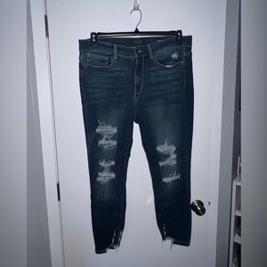 Distressed Judy Blue Skinny Jean EUC 18W